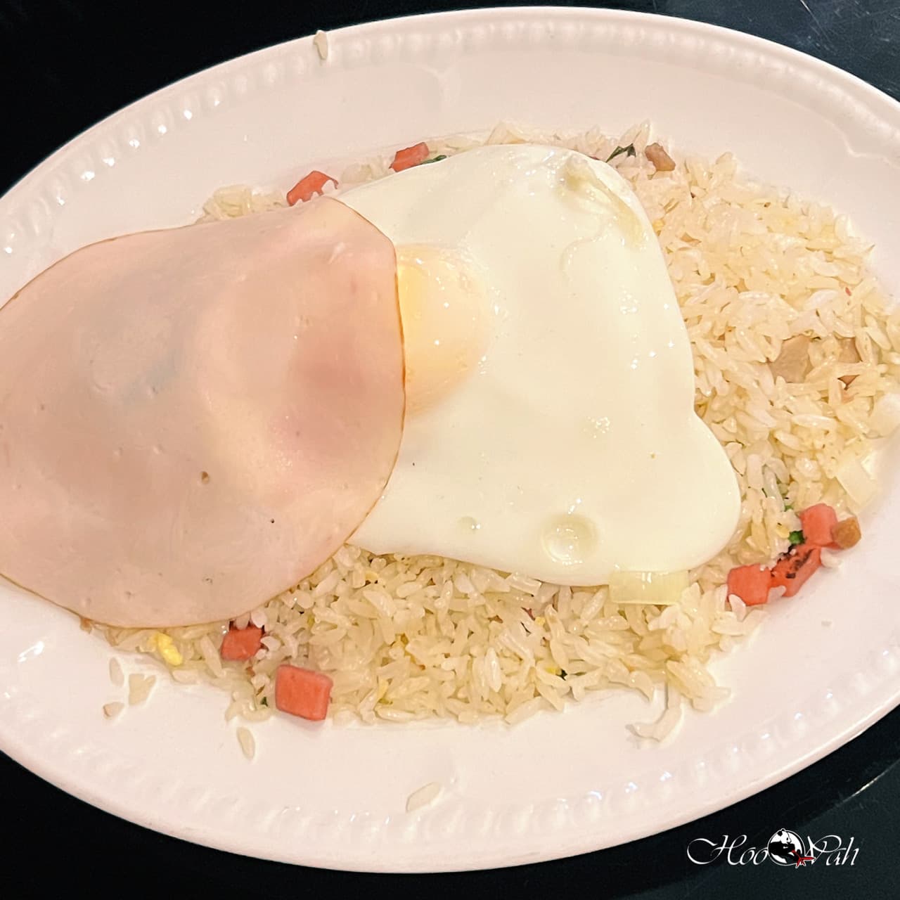 Nasi Goreng met ei, ham en vlees